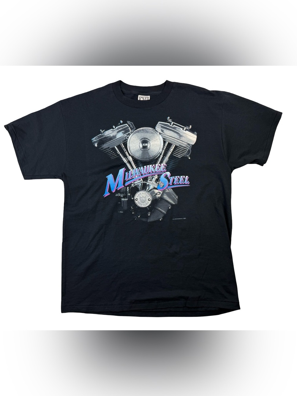 Vintage Milwaukee Steel Storm Riders Puerto Rico Shirt Motorcycle Large Biker